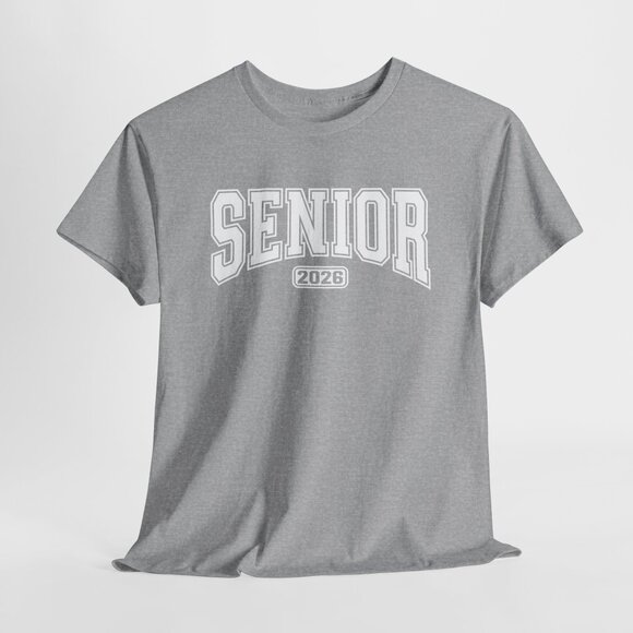 Senior 2026 High School T-shirt Graphic White Design Print Tee Unisex - Picture 3 of 4